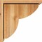 Ekena Millwork Crestline Rough Sawn Corbel w/Backplate, Western Red Cedar, 8"W x 14"D x 14"H COR08X14X14CRE01RWR - alternate 4
